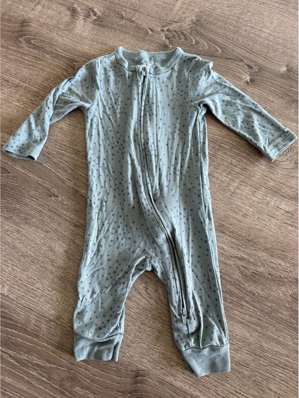 Cloud Island blue stars zipper sleeper 3-6 months